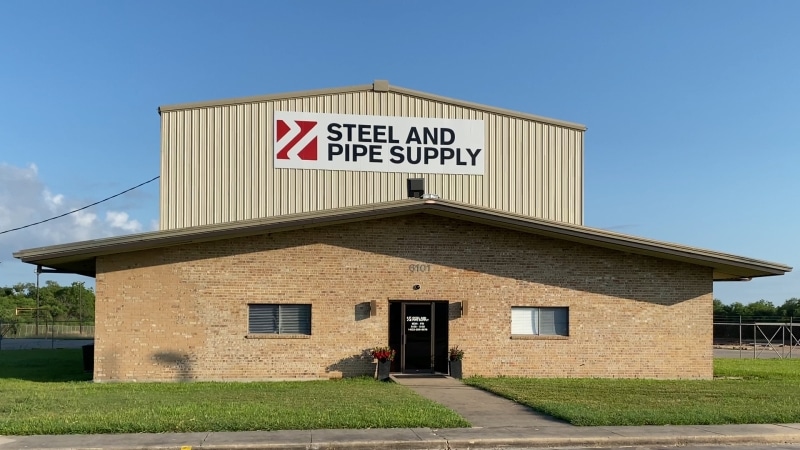 Steel and Pipe Supply's Victoria office store front.